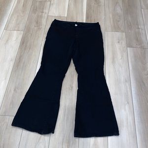 EUC Old Navy Brand Black Pants Size 14 Flare with Stretch
